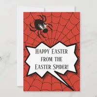 Happy Easter from Easter Spider lots of Eggs Holiday Card