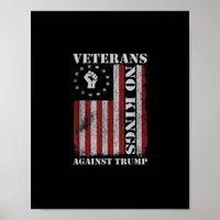 Military Veterans Protest Flag Patriotic Freedom Poster