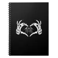 Skeletons Token Heart Hands  Notebook