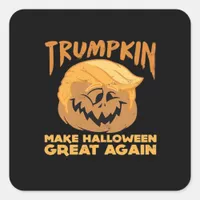 Trumpkin Make Halloween Great Again Halloween Desi Square Sticker