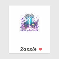 Fey Gothic Emo Goblincore Aesthetic  Forest Graphi Sticker