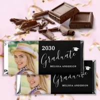 Modern Graduate Photo Personalized Graduation Hers Hershey Bar Favors