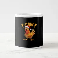 F-Caw-F Chicken Christmas Essential Giant Coffee Mug