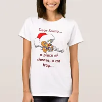 Dear Santa Christmas Wish List Mouse Women's T-Shirt