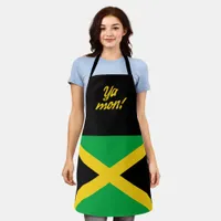 Ya Mon Jamaican Patois And Flag Apron