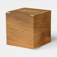Faux Barn Wood Wedding Party Favor Boxes