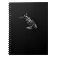 Crow F-Caw-F Funny Vintage Graphic Notebook