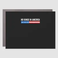 No Kings In America Patriotic Style Car Magnet
