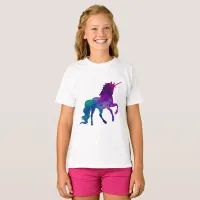 Galaxy Unicorn Sky Colors of Blue and Purple, ZKOA T-Shirt