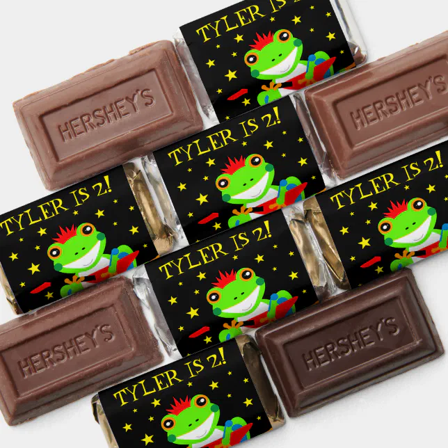 Rockin' Birthday Tree Frog with Red Guitar Hershey's Miniatures