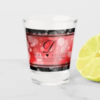 Elegant 40th 80th Ruby Wedding Anniversary Shot Glass