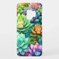 Colorful Succulents Collage Case-Mate Samsung Galaxy S9 Case