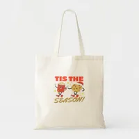 Tis The Season Christmas Retro Characters Tote Bag