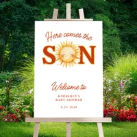 Here Comes The Son Sunshine Baby Shower Welcome Foam Board