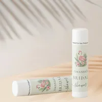 Bridal Shower tropical pink flamingo sage green Lip Balm