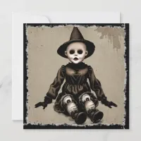 Very Scary Creepy Doll Halloween Party Invitation