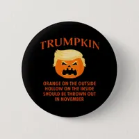 Anti Trumpkin Funny Halloween Button