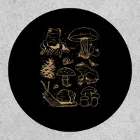 Frogs And Mushrooms Vintage Sketch – Aesthetic Gob Patch