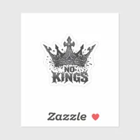 No Kings In America Minimal Clean Sticker