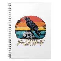 Humor F-Caw-F Gothic Funny Crow Essential Retro St Notebook