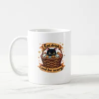 Eat Drink And Be Scary Trick Or Treat Basket Hallo Coffee Mug