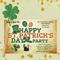 Budget St Patrick's Day Party Vintage Paper Sheets