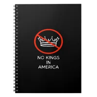 No Kings In The USA America Say No King Crown Clas Notebook