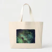 Cedar Waxwing Large Tote Bag