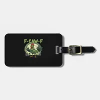 F Caw F Funny Chicken Halloween Vintage Classic Luggage Tag