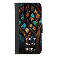 Tree of Life Mosaic Glass iPhone 8/7 Wallet Case