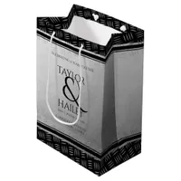 Elegant 11th Steel Wedding Anniversary Celebration Medium Gift Bag