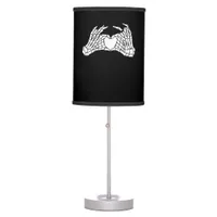 Skeleton Heart Hands - Light Table Lamp
