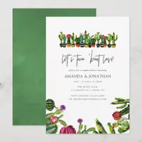 Cactus Succulents Couples Shower Invitation