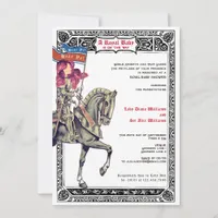 Medieval Renaissance Knight Renfaire Baby Shower Invitation