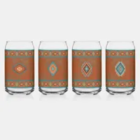 Southwest Canyons Diamond Designs Can Glass Set 