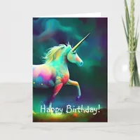 Magical Unicorn, Birthday Card