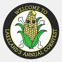 Welcome to Cornfest Personalized  Classic Round Sticker