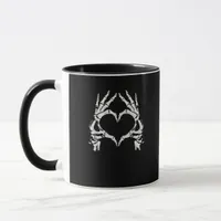 Skeleton Heart Hands - Halloween - Skeleton Hands  Mug