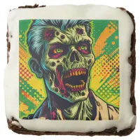 Spooky Zombie Halloween Party Brownie