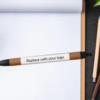 Brown corporate business logo pen