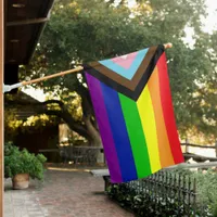 LGBTQ+ Pride and Support  House Flag