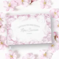 Pink Hydrangeas Watercolor Letters to the Bride Foil Guest Book