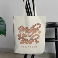 Mother of the Bride Elegant Gold Rose Heart  Tote Bag