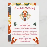 Crawfish Boil Invitation–Summer Seafood Cookout Invitation