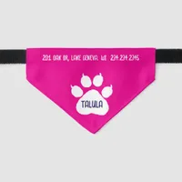 Cute Identity Personalized Cat or Dog's  Pet Bandana Collar