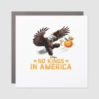 No Kings In America We The People Political Retro  Car Magnet