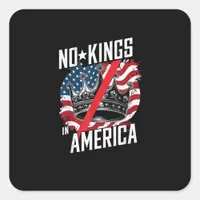 No Kings In America Court Ruling Protest Save Square Sticker