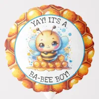 Honey bee themed Boy's Baby Shower Personalized Balloon