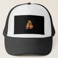 Frog  Scooter Mushroom Goblincore Academia Aesthet Trucker Hat