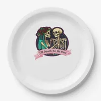 Till Death Do Us Part Valentine Art – Spooky Cute  Paper Plates
